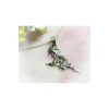 Anhänger Hexe mit Besen Silber 925 Silberschmuck SU24