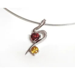 Anhänger Silber 925 Blumen sp326