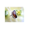 Bernstein Ring 17 mm Silber-925 (BU09)