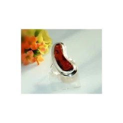 Bernstein Ring 19 mm Silber 925 HC18