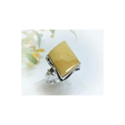 Bernstein Ring 17 mm Silber 925 HF120a