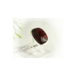 Bernstein Ring 19 mm Silber 925 HF128a