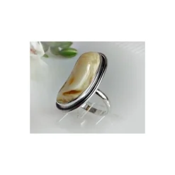 Bernstein Ring 21 mm Silber 925 BR144a