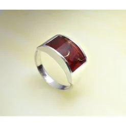 Bernstein Ring Silber 925 7c12
