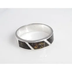Bernstein Ring grün Silber 925 br347