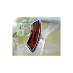 Bernstein Ring Silber 925 21 mm BK78