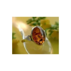 Bernstein Ring Silber 925 Bernsteinschmuck XP01
