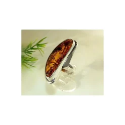 Bernstein Ring Silber 925 Bernsteinschmuck 19,5 mm CI83