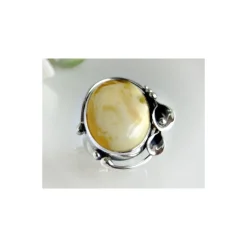 Bernstein-Ring 17 mm Silber-925 (BR113)
