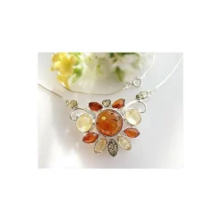 Bernsteinschmuck - Bernstein-Collier Silber-925 (BC24)