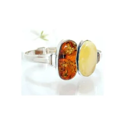 Bernsteinschmuck - Bernstein-Armreif 17 cm Silber-925 (CW120)