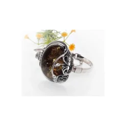 Bernsteinschmuck - Bernstein-Armreif 18 cm Silber-925 (BB101)