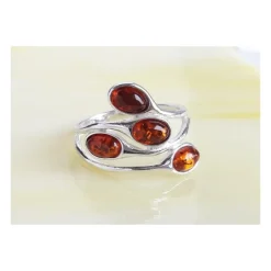 Bernsteinschmuck - Bernstein-Ring Silber-925 (BR303)