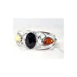 Bernsteinschmuck - Bernstein-Armreif 18 cm Silber-925 (BB128)