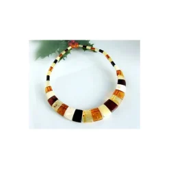 Bernsteinschmuck - Bernstein-Collier 42 cm (DA17)