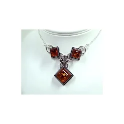 Bernsteinschmuck - Bernstein-Collier Silber-925 (BE93)