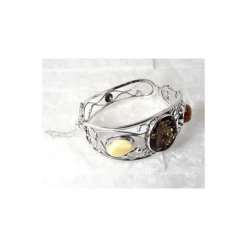 Bernsteinschmuck - Bernstein-Armreif 18 cm Silber-925 (BB147)