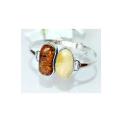 Bernsteinschmuck - Bernstein-Armreif 17 cm Silber-925 (CW120)