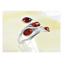 Bernsteinschmuck - Bernstein-Ring Silber-925 (BR303)