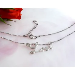 Collier Silber LOVE Collier 40 - 50 cm Silber-925 SD131