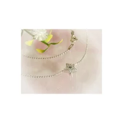 Collier Silber Stern 45 cm Silber925 Silberschmuck SD34
