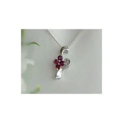 Damen Anhänger Silber-925 Amethyst Silberschmuck ES05