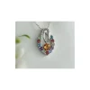 Damen Anhänger Silber-925 Multicolor Silberschmuck ES15