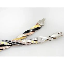 Damen Armband Silber 925 geflochten 18,5 cm sg201