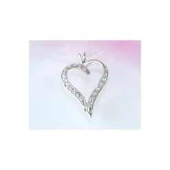 Damen Herz Anhänger Silber 925 Silberschmuck SP68