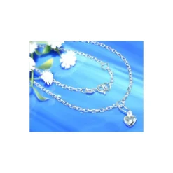 Fußkettchen Silber 925 24 cm Silberschmuck SF69