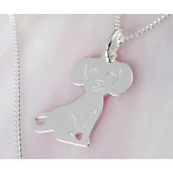 Hund Anhänger Silber 925 su377