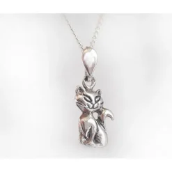 Katze Anhänger Silber 925 su379