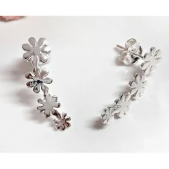 Ohrstecker Silber 925 Blumen Sterlingsilber sx155