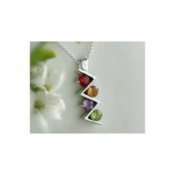 Silberschmuck - Multicolor-Anhänger Silber-925 ES17