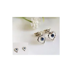 Silberschmuck - Ohrstecker Herz Silber-925 (SB122)