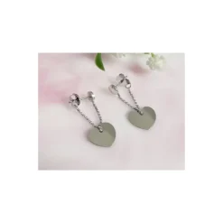 Silberschmuck - Ohrstecker Herz Silber-925 (SX46)