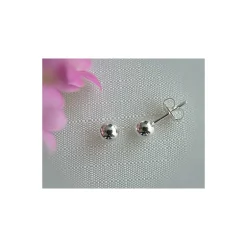 Silberschmuck - Ohrstecker Ø 4 mm Silber-925 (PB01)