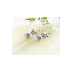 Silberschmuck - Ohrstecker Kugel 4 mm Silber-925 (SX50)