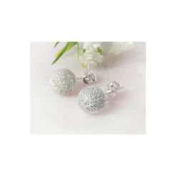 Silberschmuck - Ohrstecker Kugel 8 mm Silber-925 (SX49)