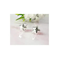 Silberschmuck - Ohrstecker Sterne Silber-925 (SX51)