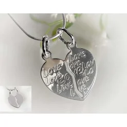 Silberschmuck Partneranhänger Herz Silber 925 SU336