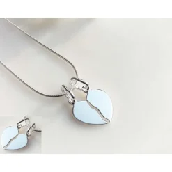 Silberschmuck Partneranhänger Herz Silber 925 SU339