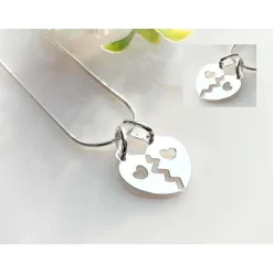Silberschmuck Partneranhänger Herz Silber 925 SU338