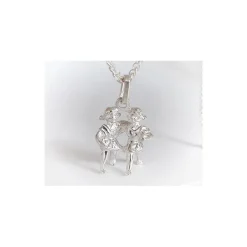 Sternzeichen Zwillinge Anhänger Silber 925 GF